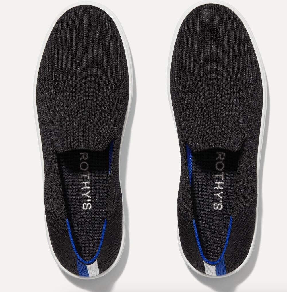 Rothy's The Original Slip On Black Sneaker Size 8